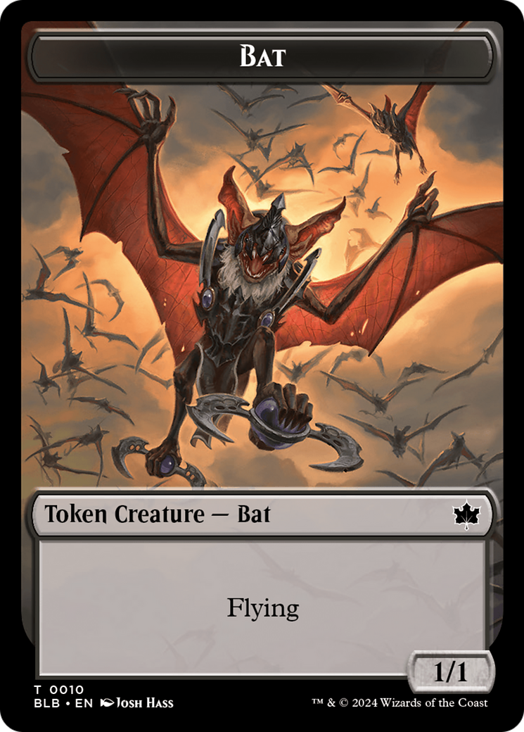 Bat // Intrepid Rabbit Double-Sided Token [Bloomburrow Tokens] | Card Citadel