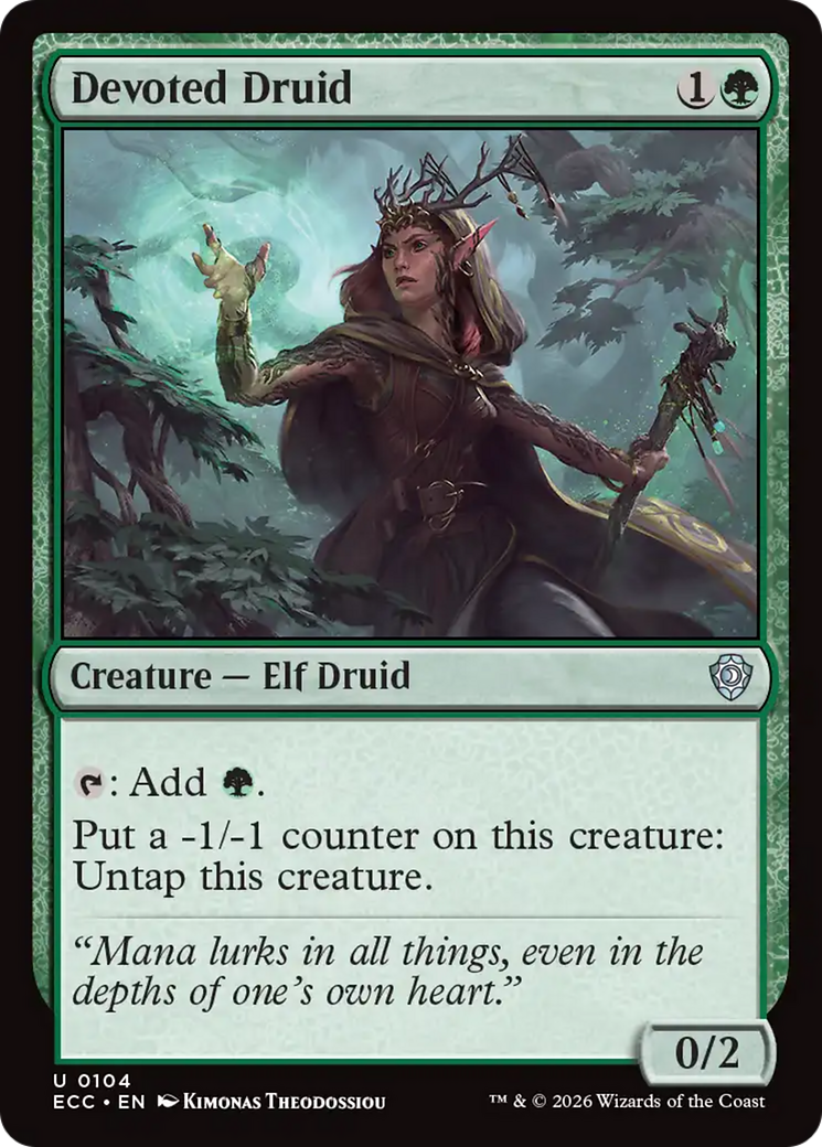 Devoted Druid [Lorwyn Eclipsed Commander] | Card Citadel