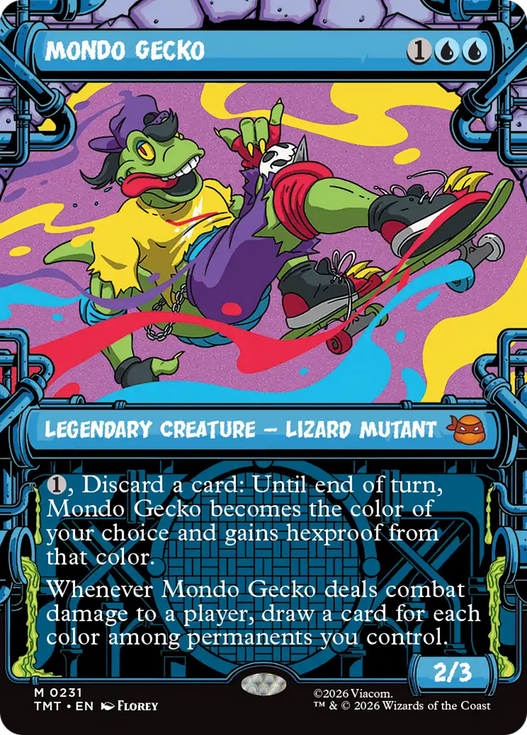 Mondo Gecko (Showcase) [Teenage Mutant Ninja Turtles] | Card Citadel