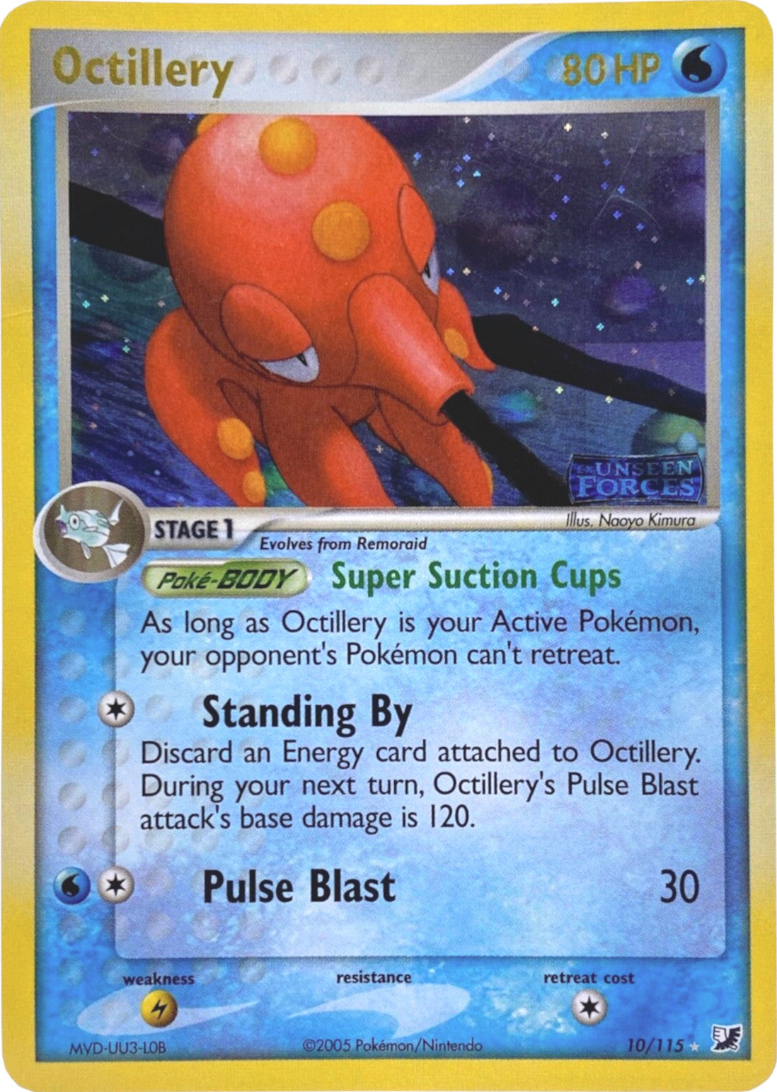 Octillery (10/115) (Stamped) [EX: Unseen Forces] | Card Citadel