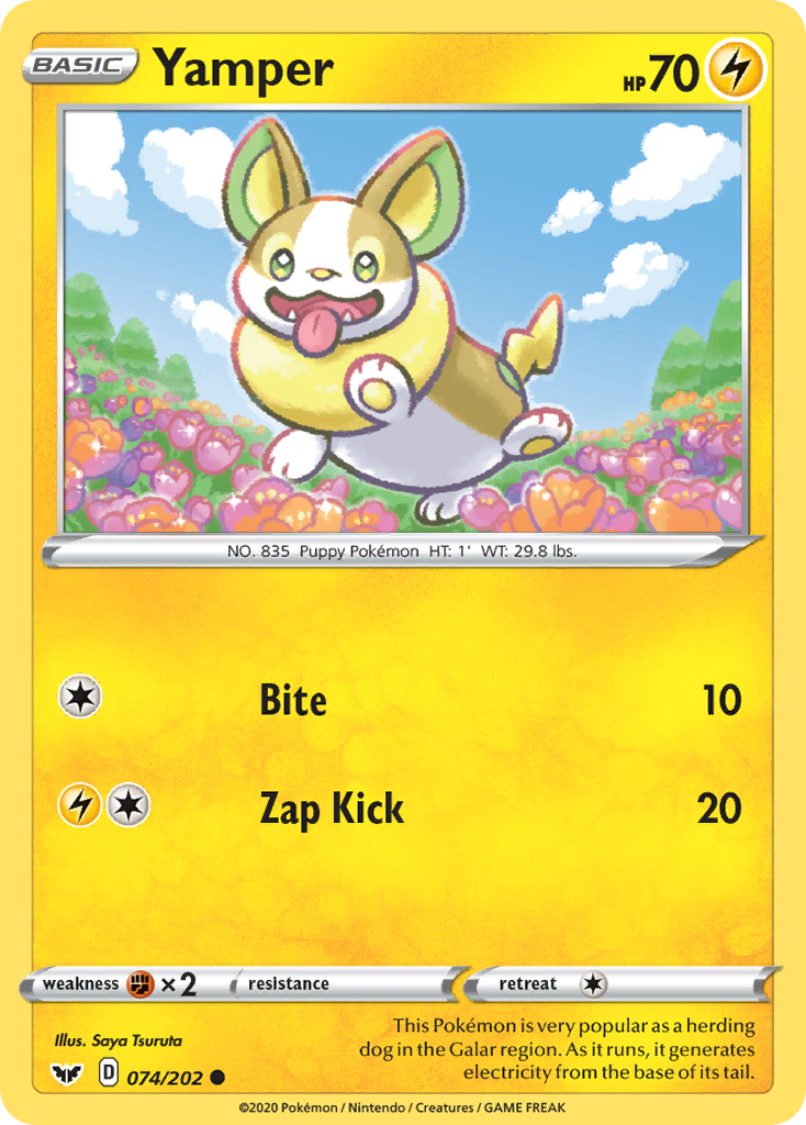 Yamper (074/202) [Sword & Shield: Base Set] | Card Citadel