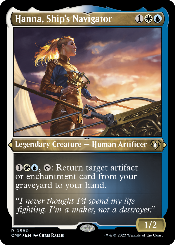 Hanna, Ship's Navigator (Foil Etched) [Commander Masters] | Card Citadel