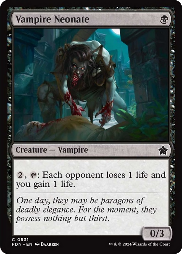 Vampire Neonate [Foundations] | Card Citadel