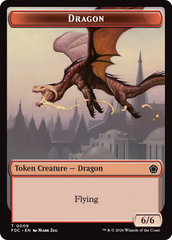 Dragon (0009) // Treasure Double-Sided Token [Foundations Commander Tokens] | Card Citadel