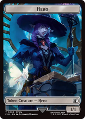 Hero (0006) // Wizard (0015) Double-Sided Token [FINAL FANTASY Tokens] | Card Citadel