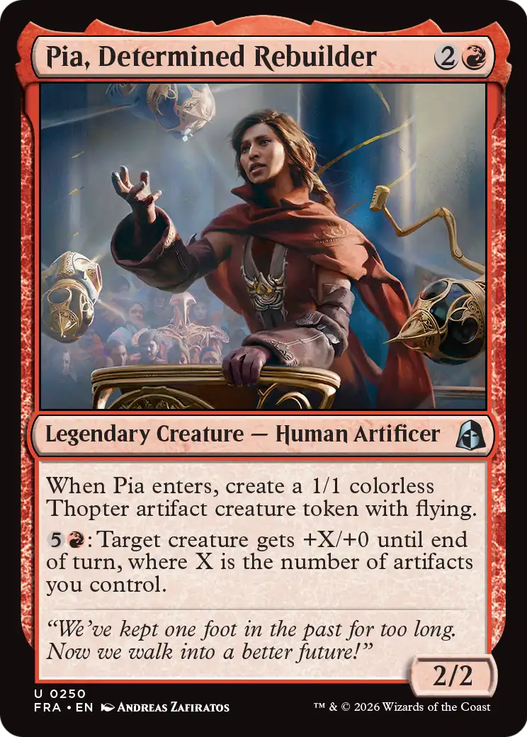 Pia, Determined Rebuilder [Reality Fracture] | Card Citadel