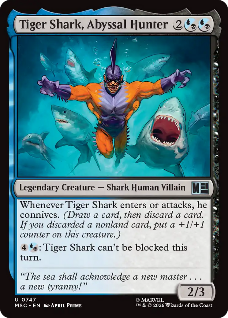 Tiger Shark, Abyssal Hunter [Marvel Super Heroes Commander] | Card Citadel