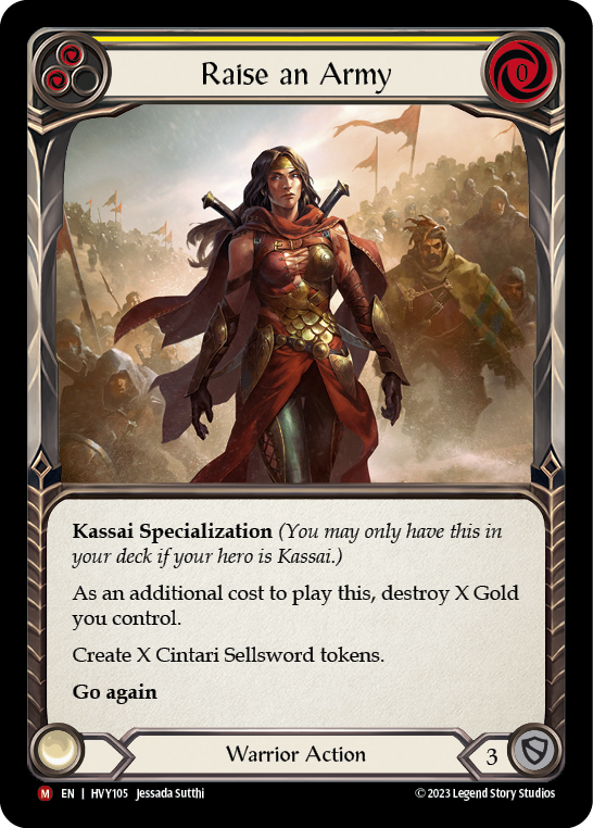 Raise an Army [HVY105] (Heavy Hitters)  Rainbow Foil | Card Citadel