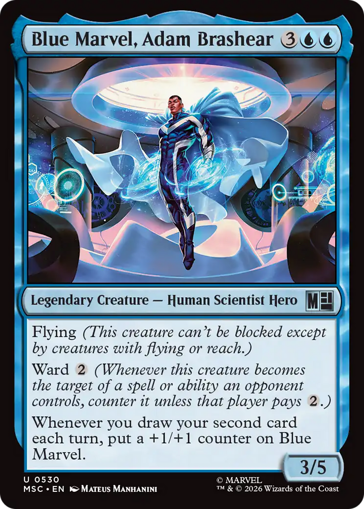Blue Marvel, Adam Brashear [Marvel Super Heroes Commander] | Card Citadel