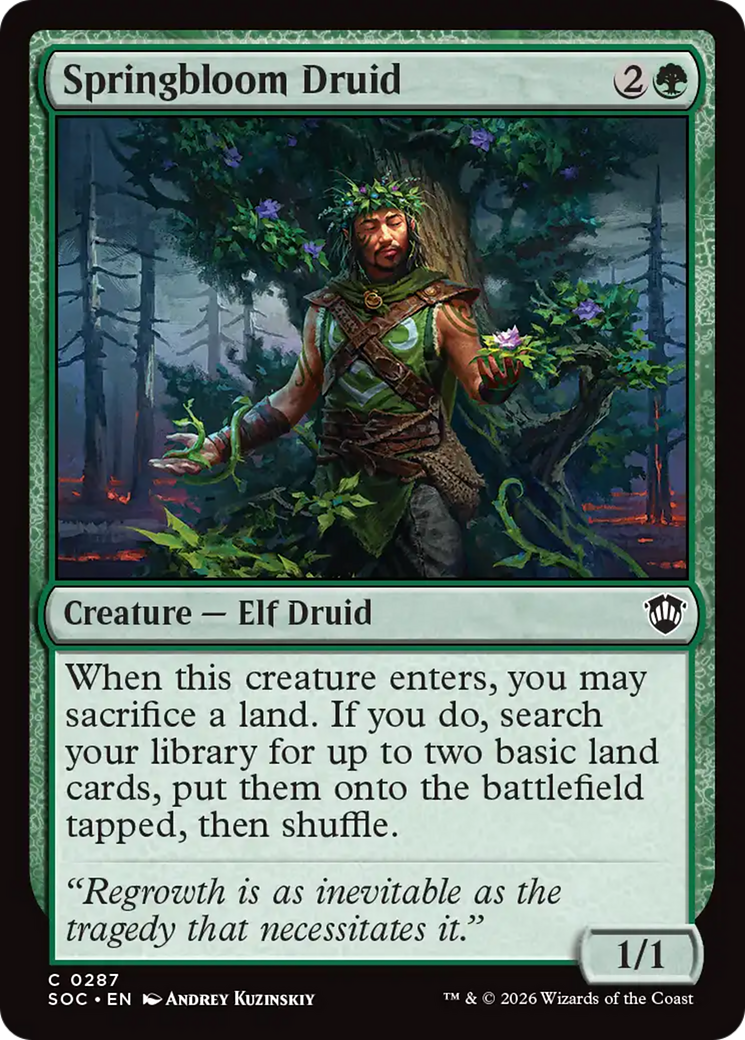 Springbloom Druid [Secrets of Strixhaven Commander] | Card Citadel