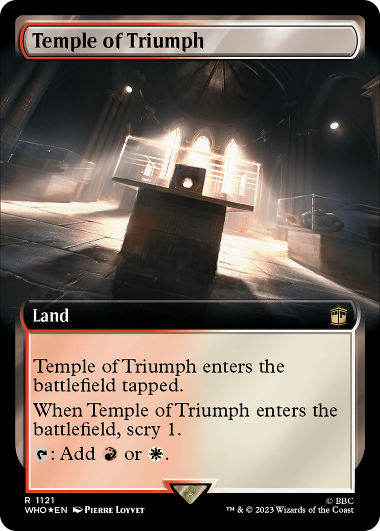 Temple of Triumph (Extended Art) (Surge Foil) [Doctor Who] | Card Citadel