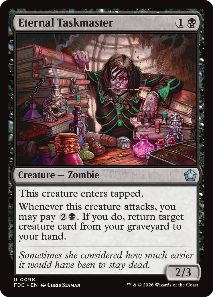 Eternal Taskmaster [Foundations Commander] | Card Citadel