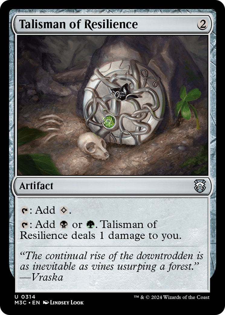 Talisman of Resilience (Ripple Foil) [Modern Horizons 3 Commander] | Card Citadel