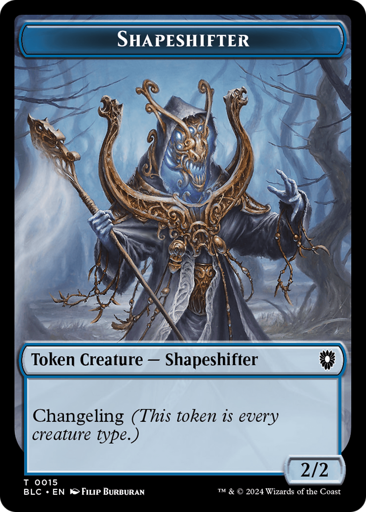 Pest // Shapeshifter Double-Sided Token [Bloomburrow Commander Tokens] | Card Citadel