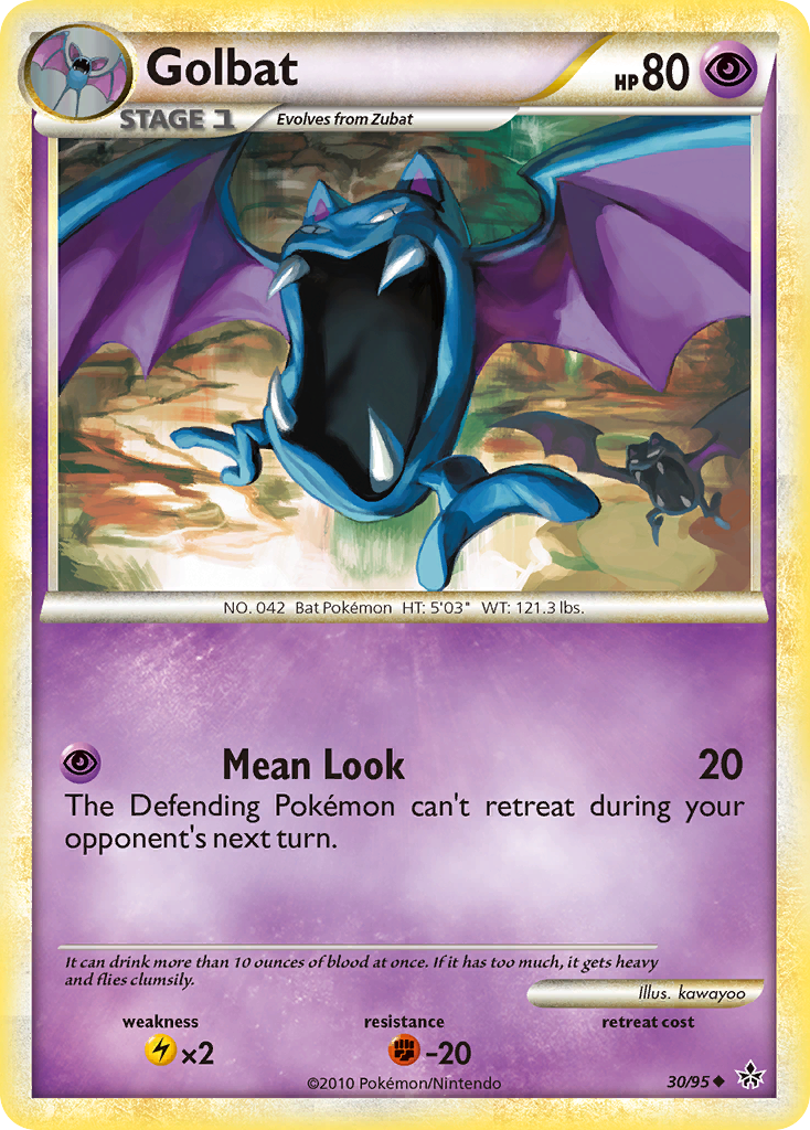 Golbat (30/95) [HeartGold & SoulSilver: Unleashed] | Card Citadel