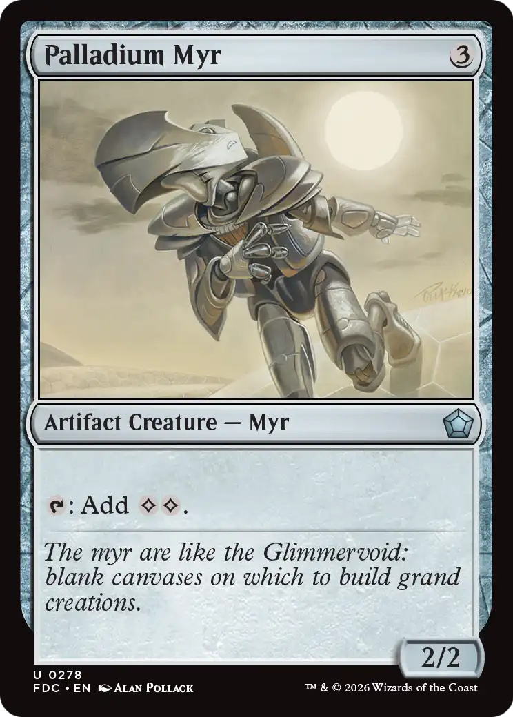 Palladium Myr [Foundations Commander] | Card Citadel