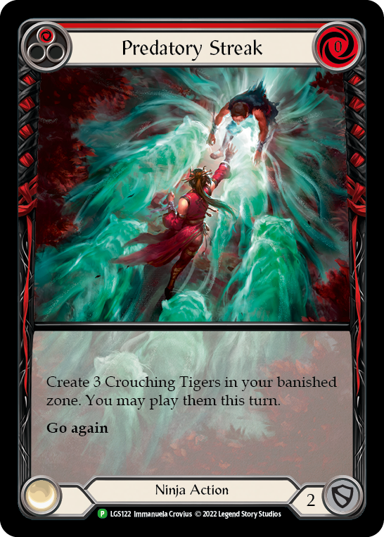 Predatory Streak (Red) [LGS122] (Promo)  Rainbow Foil | Card Citadel