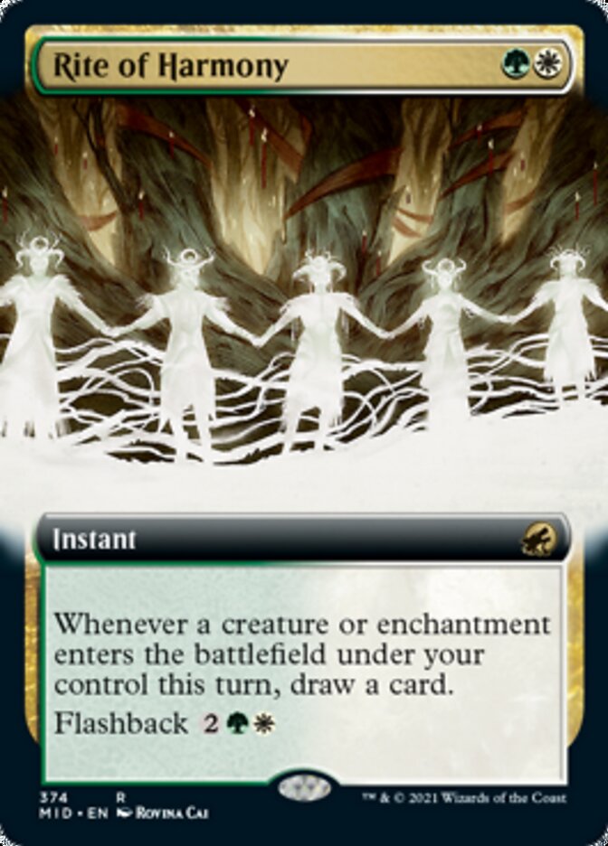 Rite of Harmony (Extended Art) [Innistrad: Midnight Hunt] | Card Citadel