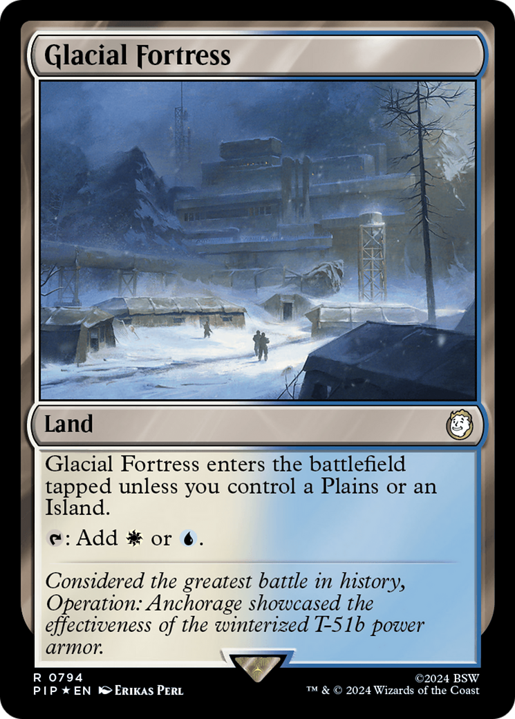 Glacial Fortress (Surge Foil) [Fallout] | Card Citadel