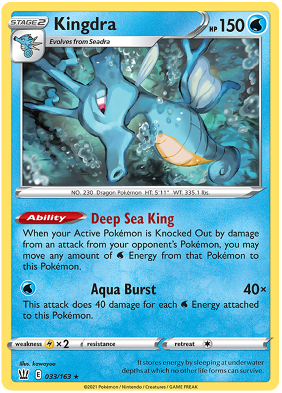 Kingdra (033/163) [Sword & Shield: Battle Styles] | Card Citadel