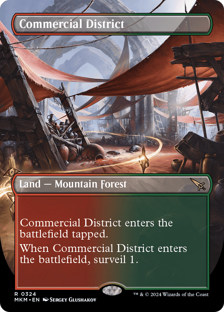 Commercial District (Borderless) [Murders at Karlov Manor] | Card Citadel