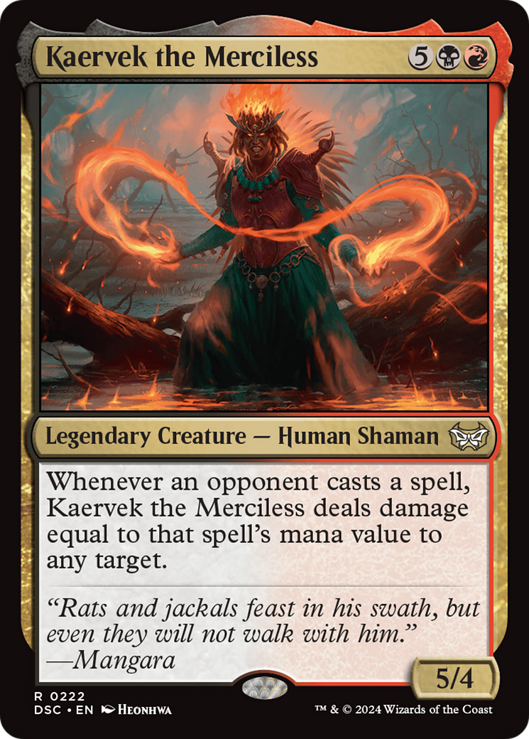 Kaervek the Merciless [Duskmourn: House of Horror Commander] | Card Citadel