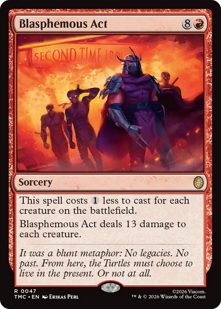 Blasphemous Act [Teenage Mutant Ninja Turtles Commander] | Card Citadel