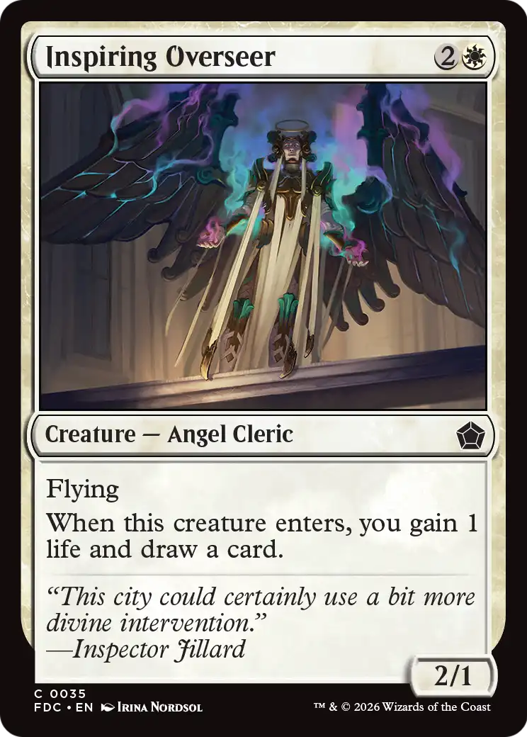 Inspiring Overseer [Foundations Commander] | Card Citadel