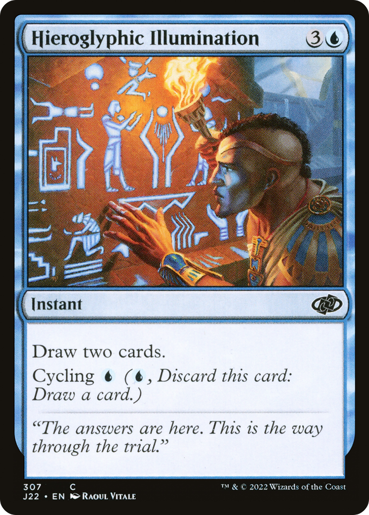 Hieroglyphic Illumination [Jumpstart 2022] | Card Citadel