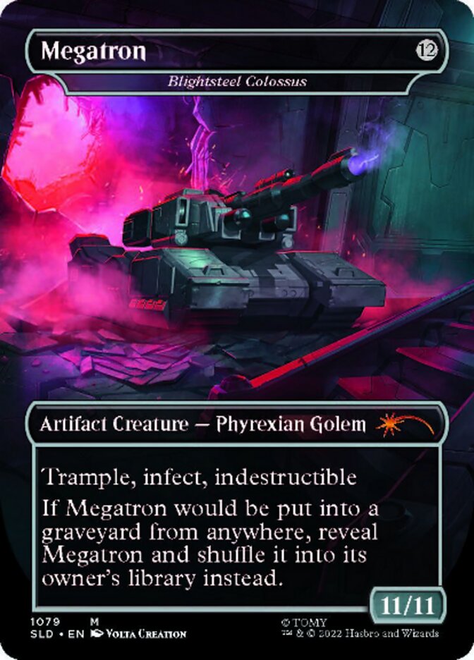 Blightsteel Colossus - Megatron (Borderless) [Secret Lair Drop Series] | Card Citadel