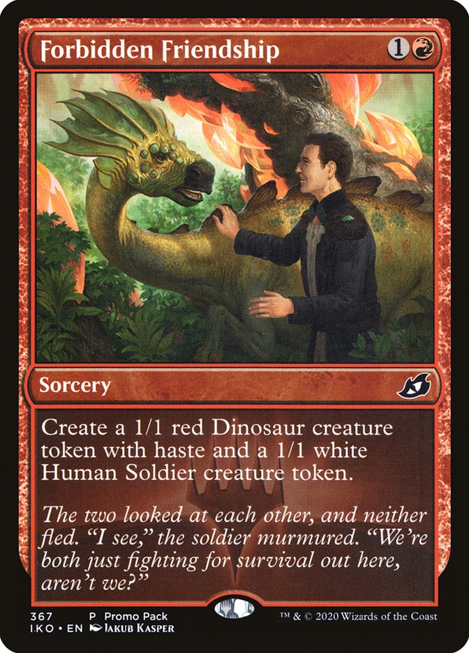 Forbidden Friendship (Promo Pack) [Ikoria: Lair of Behemoths Promos] | Card Citadel