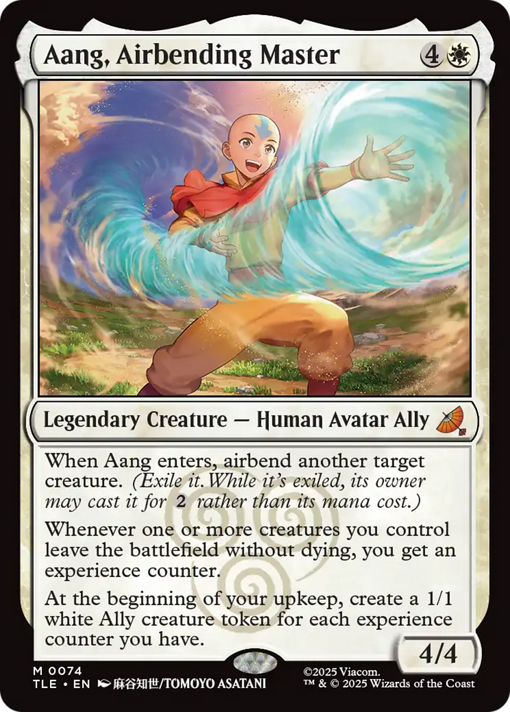 Aang, Airbending Master [Avatar: The Last Airbender: Eternal-Legal] | Card Citadel