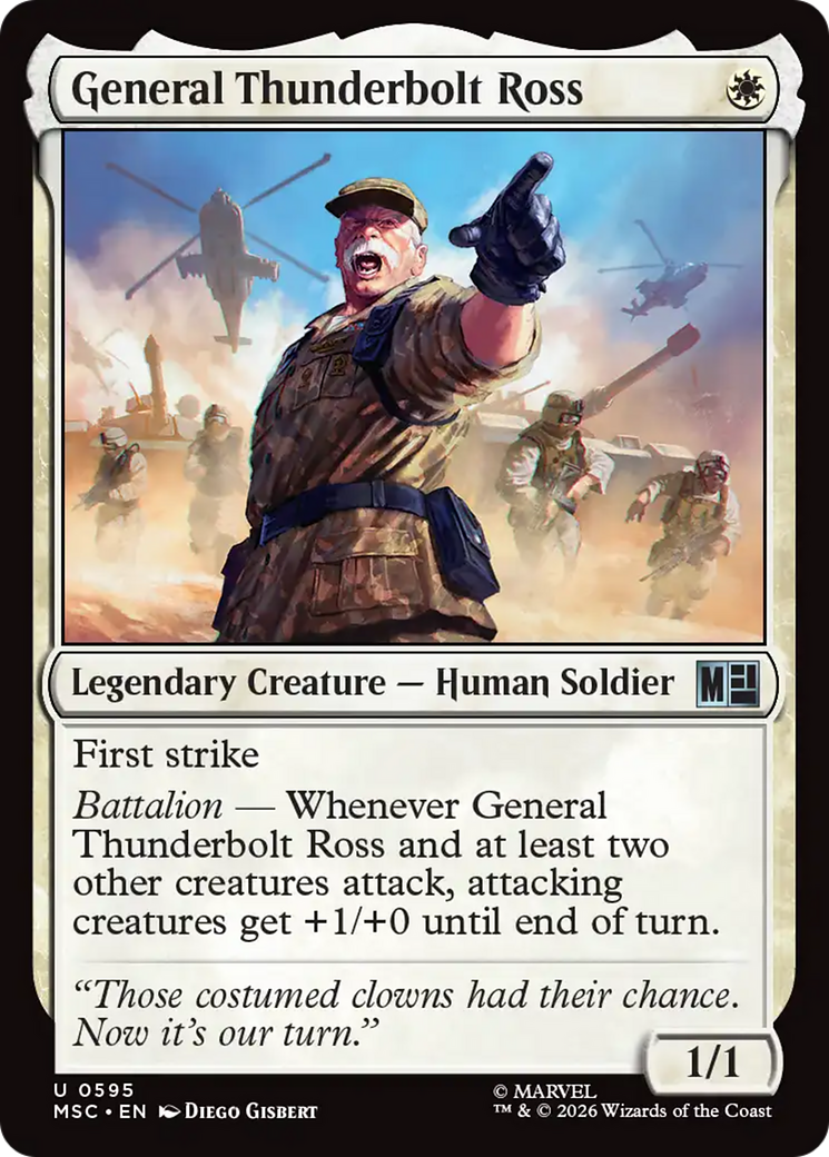 General Thunderbolt Ross [Marvel Super Heroes Commander] | Card Citadel