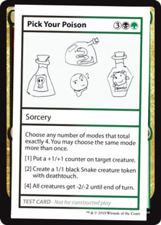 Pick Your Poison (2021 Edition) [Mystery Booster Playtest Cards] | Card Citadel