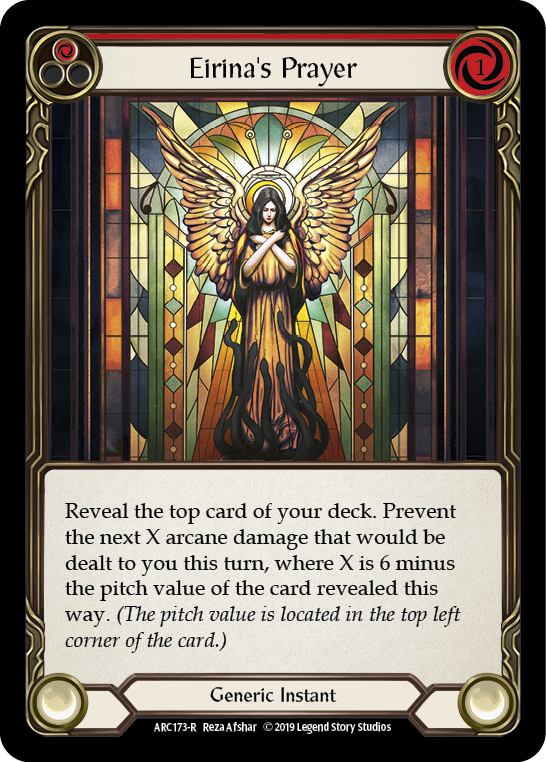 Eirina's Prayer (Red) [ARC173-R] (Arcane Rising)  1st Edition Normal | Card Citadel