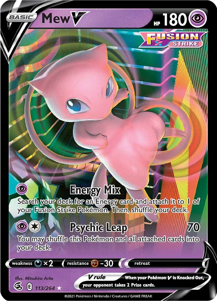 Mew V (113/264) [Sword & Shield: Fusion Strike] | Card Citadel