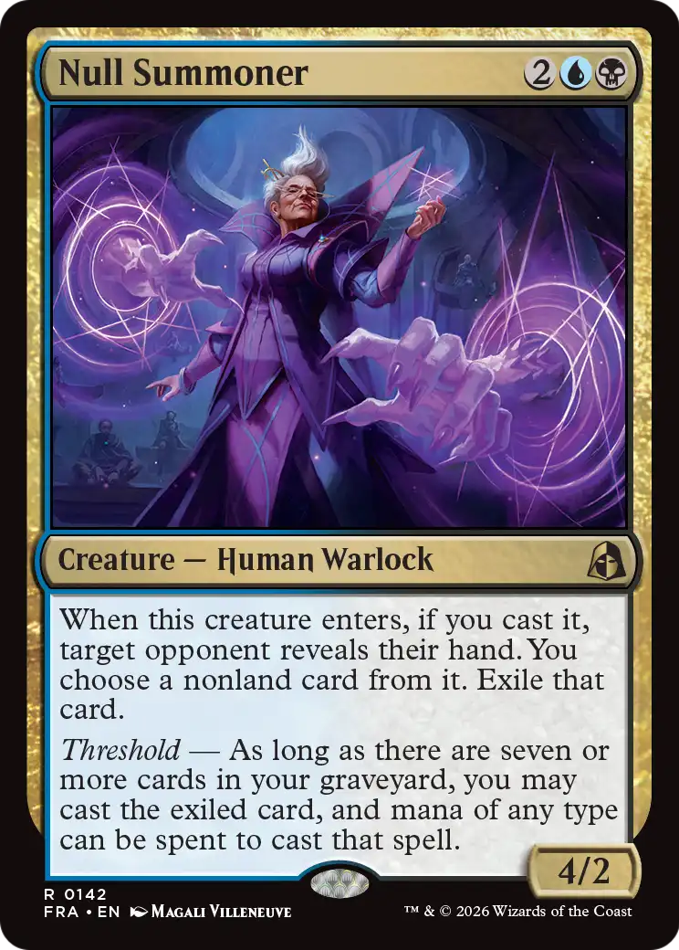 Null Summoner [Reality Fracture] | Card Citadel