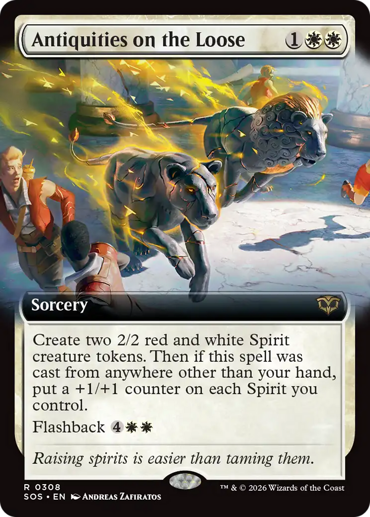 Antiquities on the Loose (Extended Art) [Secrets of Strixhaven] | Card Citadel