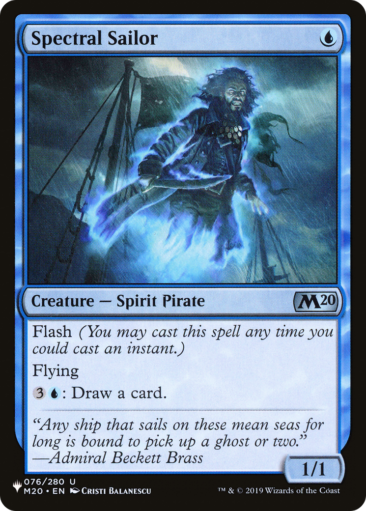 Spectral Sailor [The List Reprints] | Card Citadel