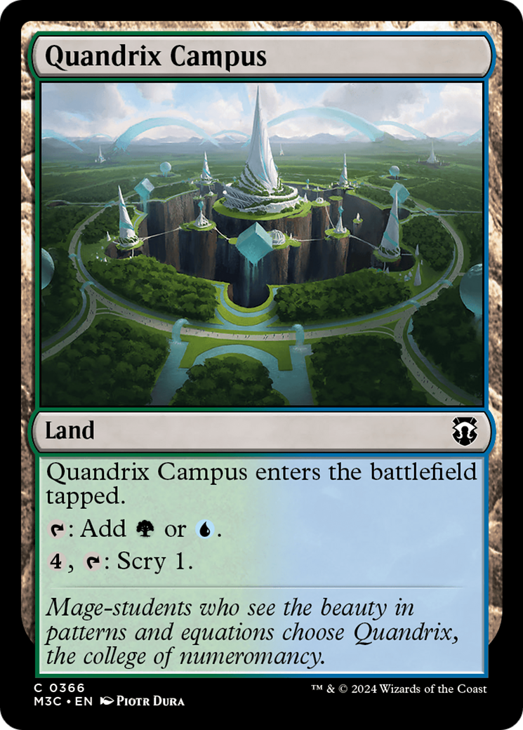 Quandrix Campus (Ripple Foil) [Modern Horizons 3 Commander] | Card Citadel