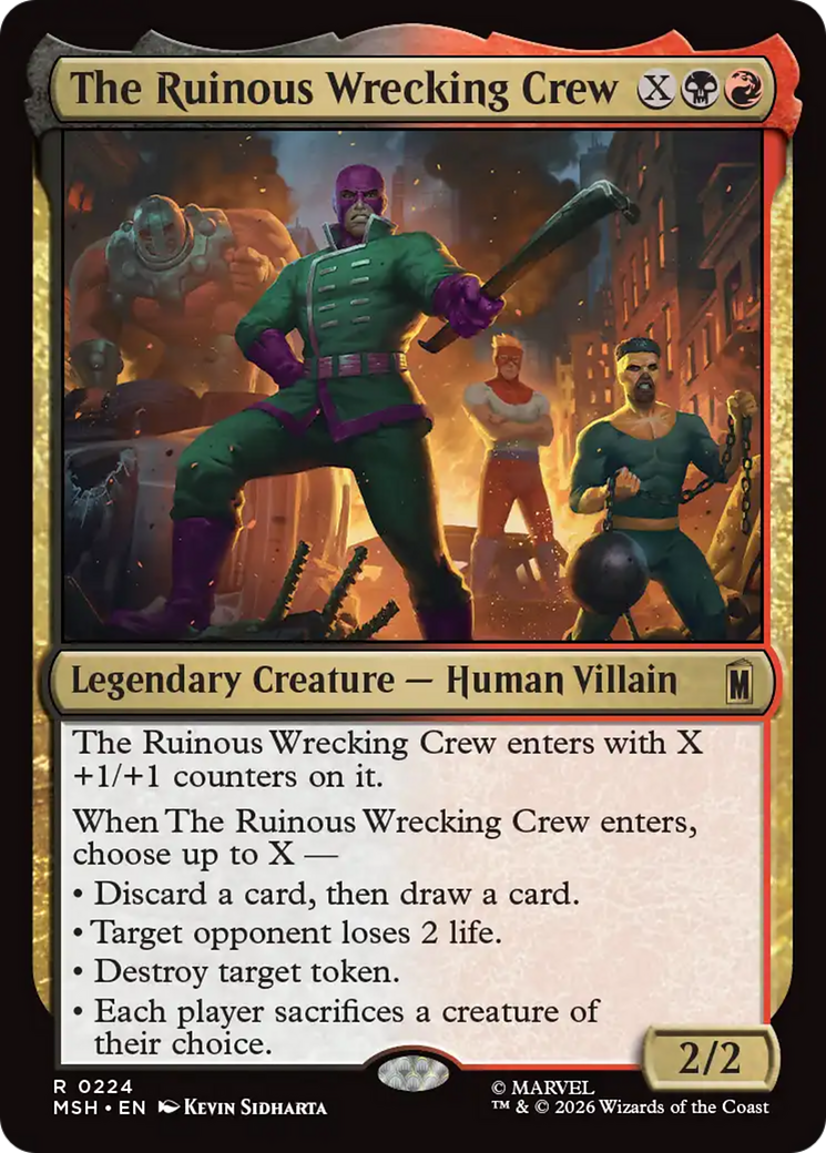 The Ruinous Wrecking Crew [Marvel Super Heroes] | Card Citadel