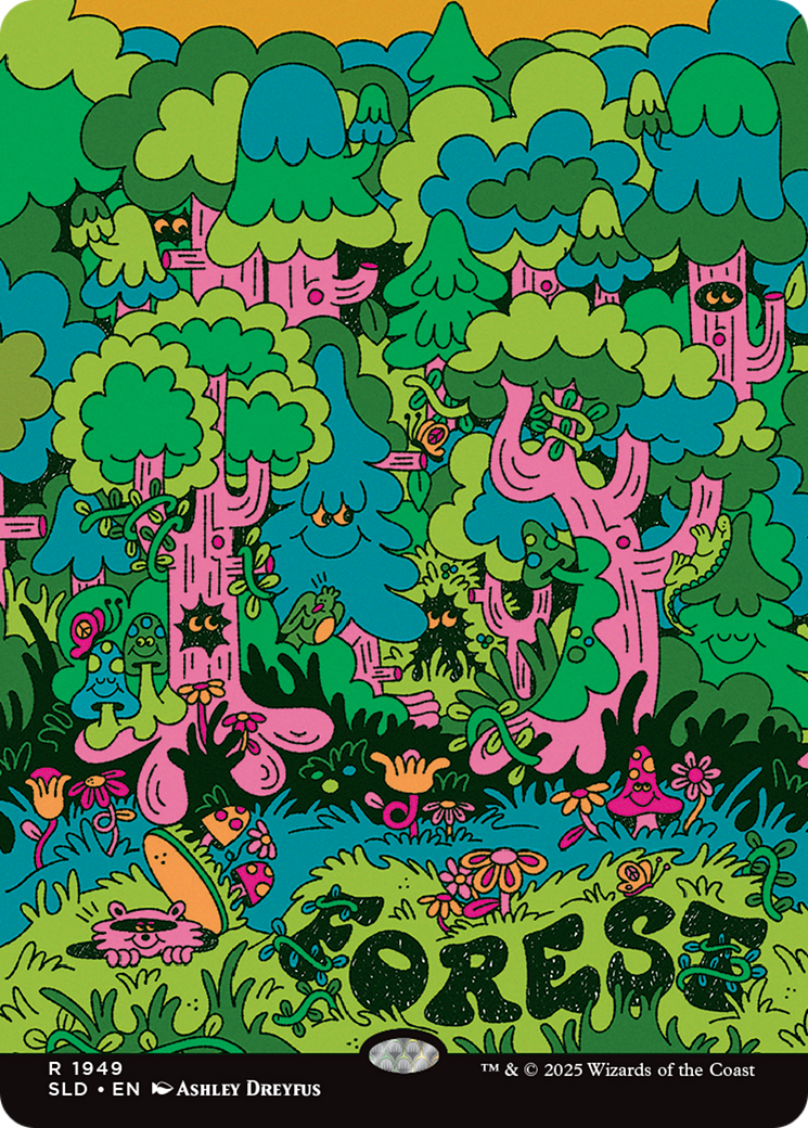 Forest (1949) (Rainbow Foil) [Secret Lair Drop Series] | Card Citadel