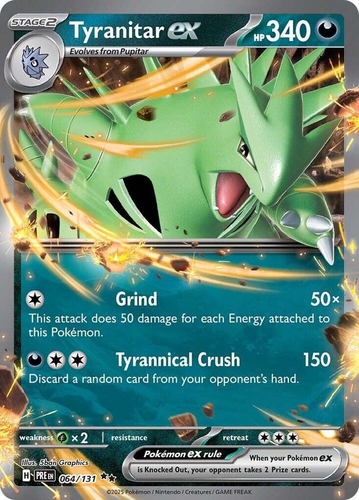 Tyranitar ex (064/131) [Scarlet & Violet: Prismatic Evolutions] | Card Citadel