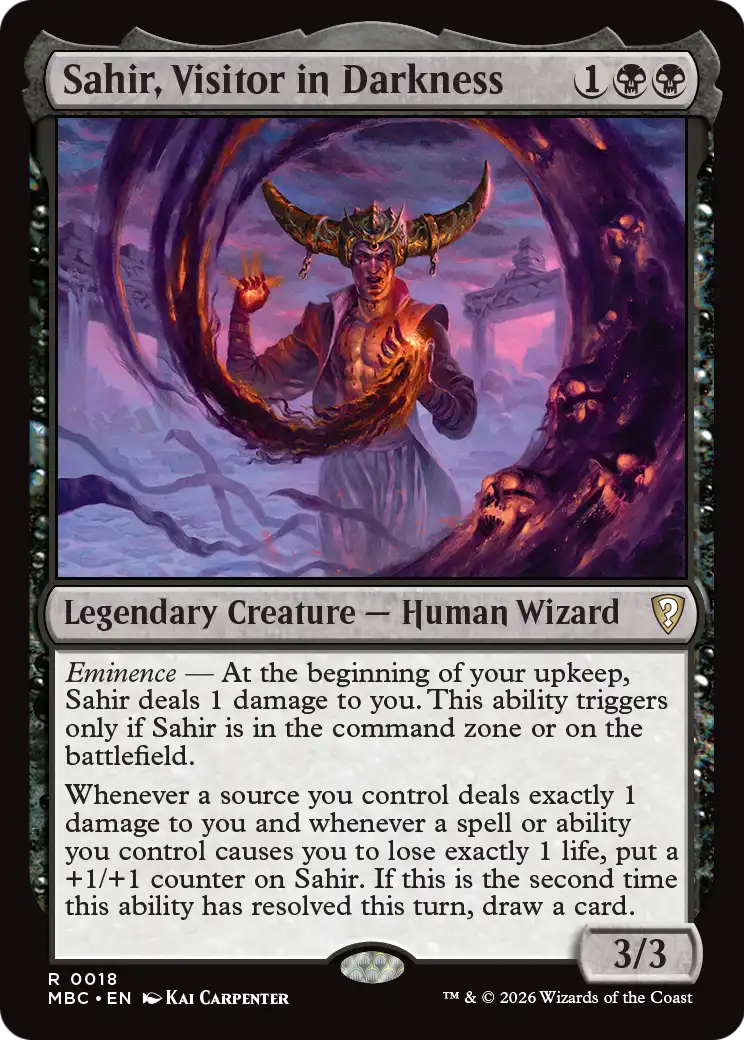 Sahir, Visitor in Darkness [Mystery Booster: Commander Edition] | Card Citadel