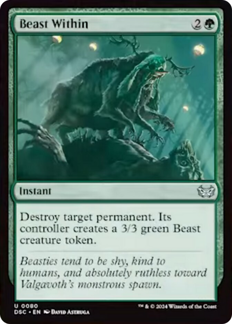 Beast Within [Duskmourn: House of Horror Commander] | Card Citadel