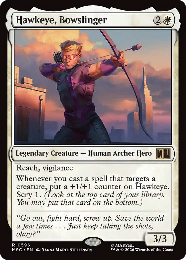 Hawkeye, Bowslinger [Marvel Super Heroes Commander] | Card Citadel