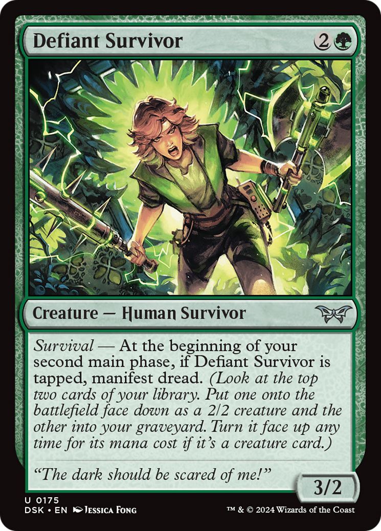 Defiant Survivor [Duskmourn: House of Horror] | Card Citadel