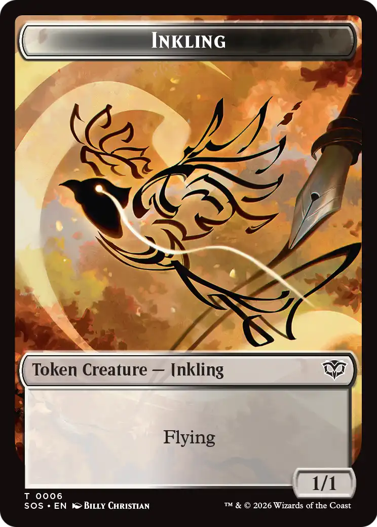 Slug // Inkling Double-Sided Token [The List] | Card Citadel