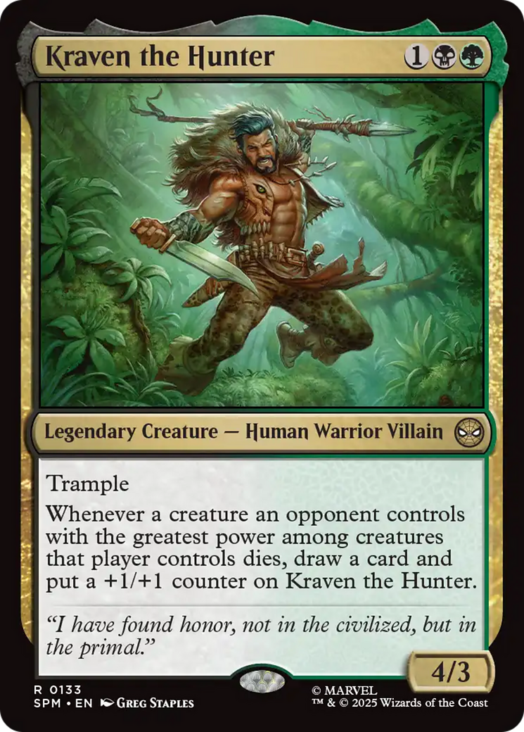 Kraven the Hunter [Marvel's Spider-Man] | Card Citadel