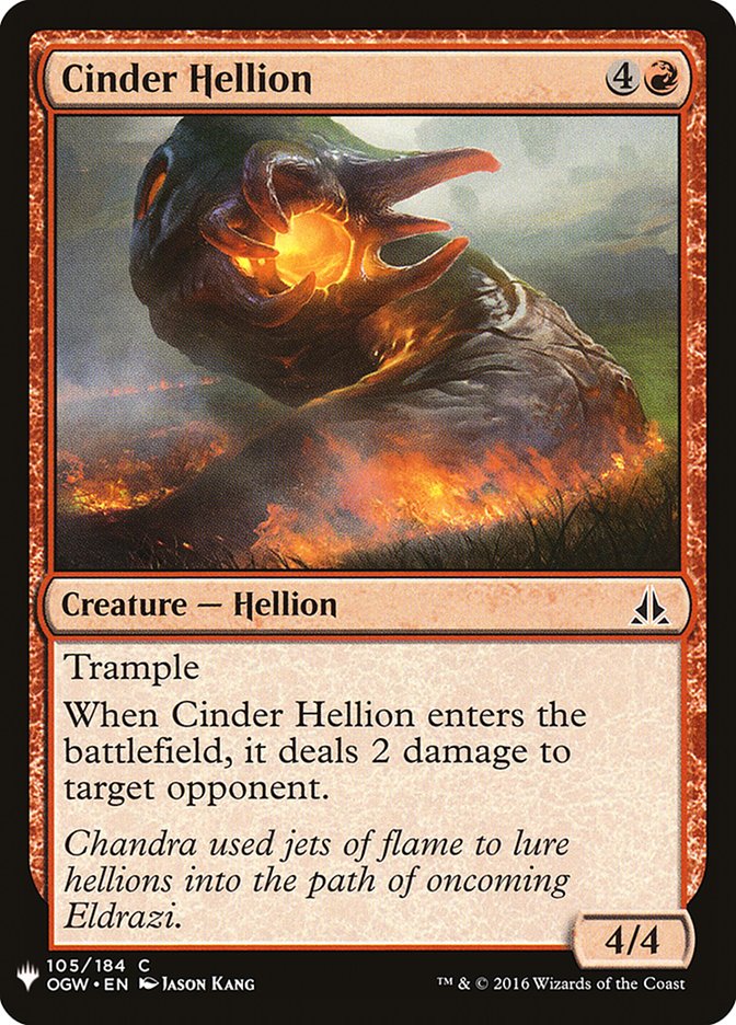 Cinder Hellion [Mystery Booster] | Card Citadel
